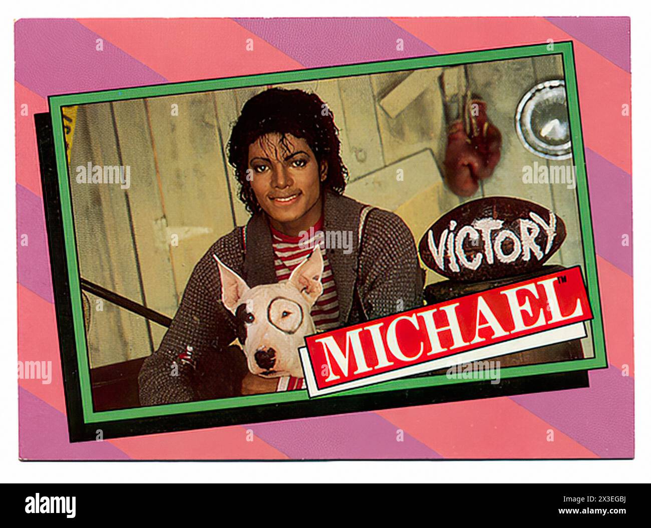 Michael Jackson Sticker #25 - immagine promozionale etichetta musicale d'epoca - fotografo sconosciuto, solo per uso editoriale Foto Stock
