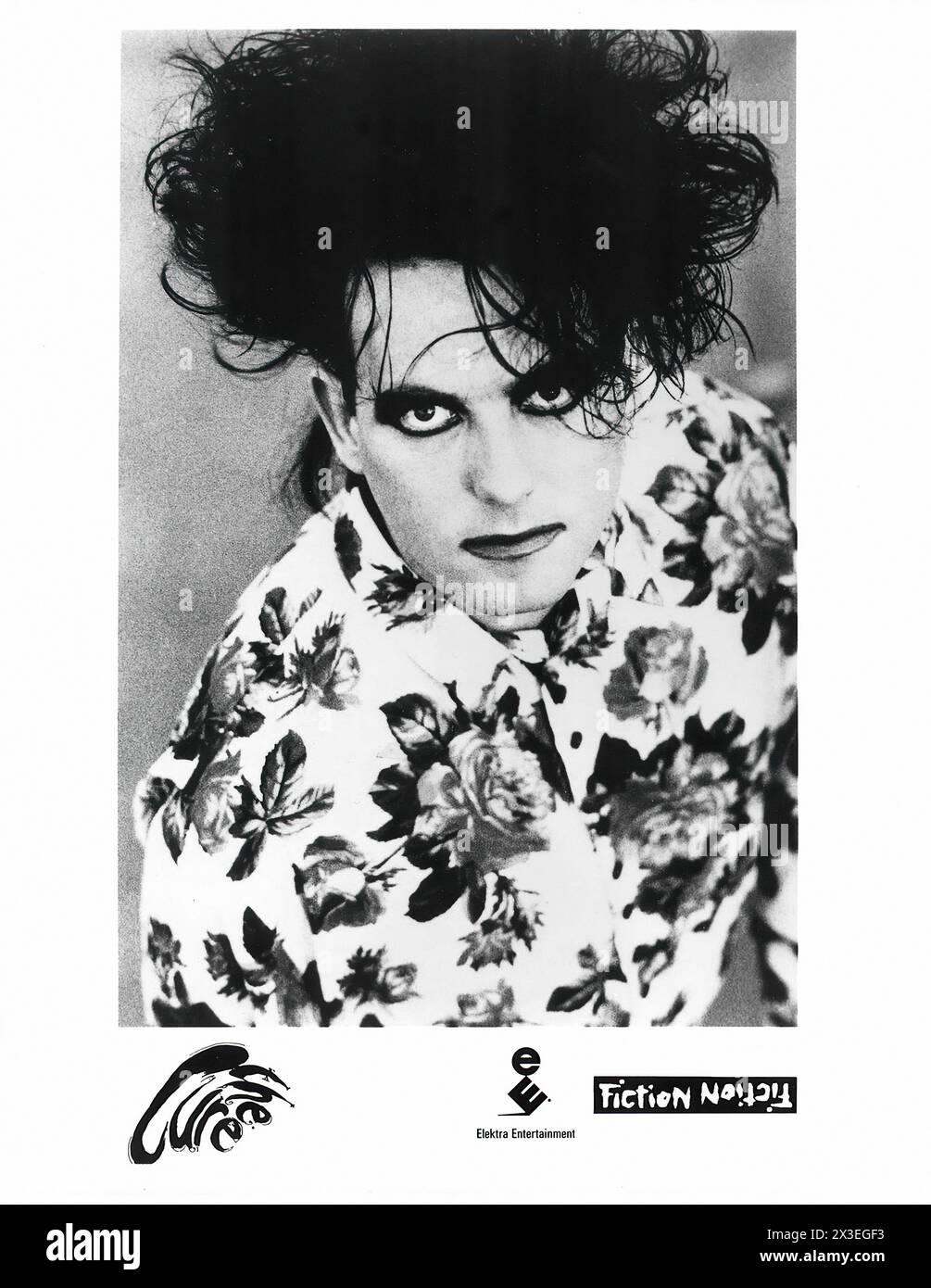Robert Smith, The cure - immagine promozionale etichetta musicale d'epoca - fotografo sconosciuto, solo per uso editoriale Foto Stock