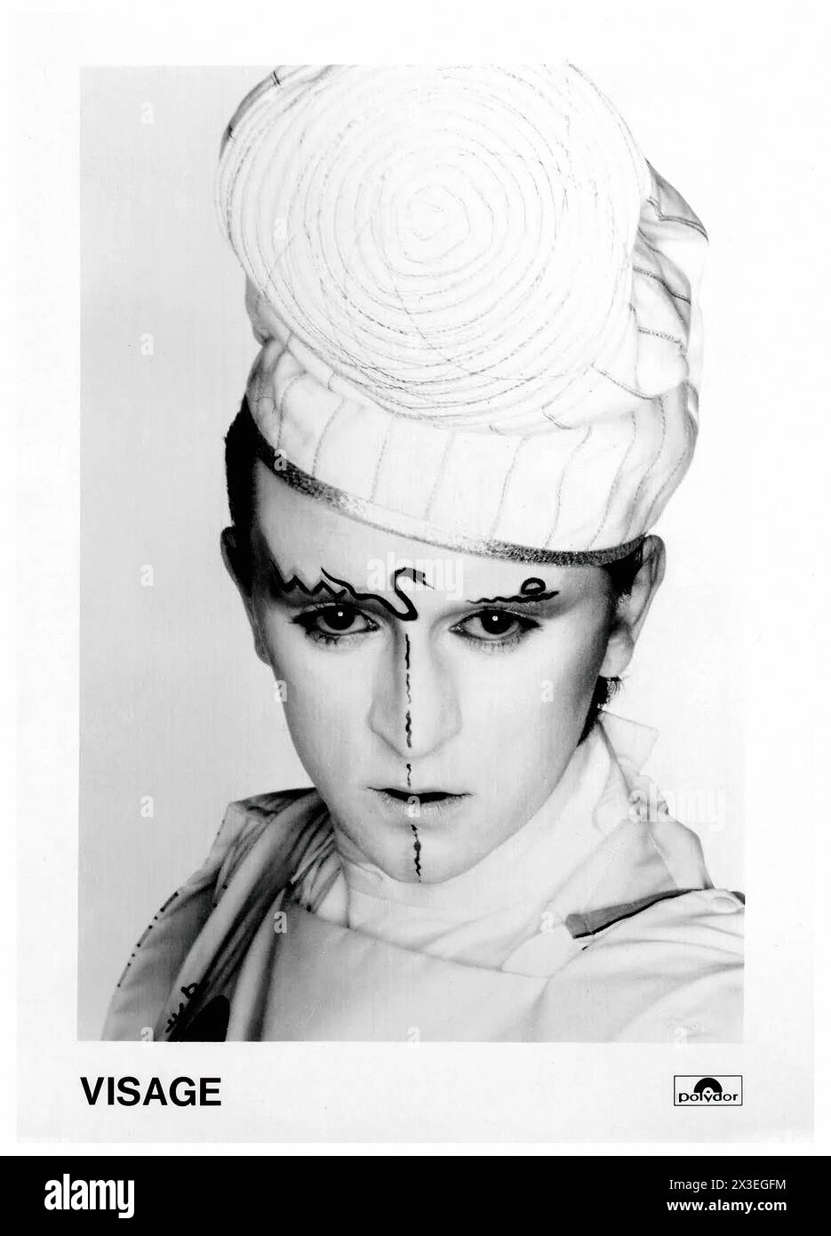 Visage Press Photo - immagine promozionale etichetta musicale d'epoca - fotografo sconosciuto, solo per uso editoriale Foto Stock