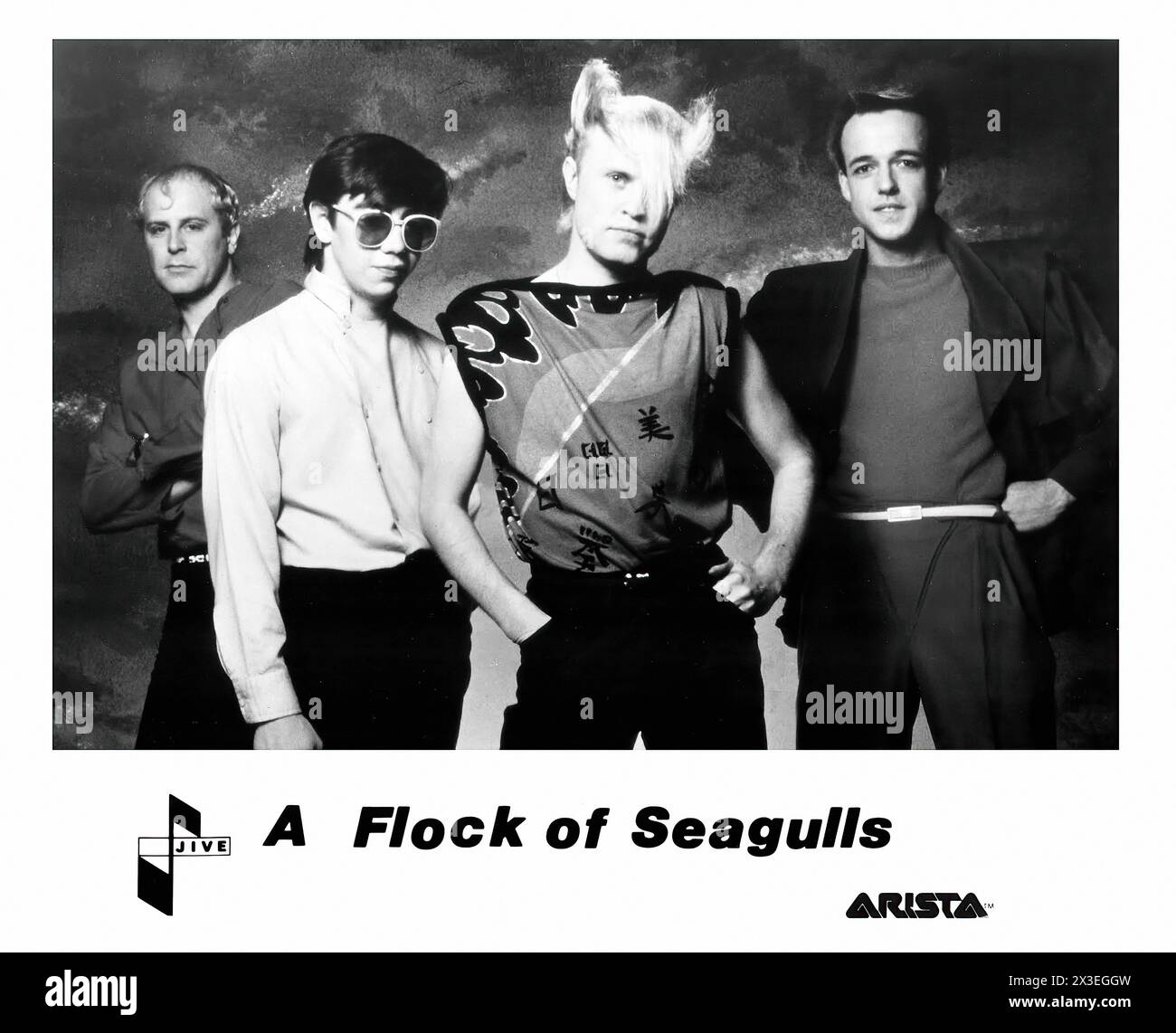A Flock of Seagulls - immagine promozionale dell'etichetta musicale d'epoca - fotografo sconosciuto, solo per uso editoriale Foto Stock