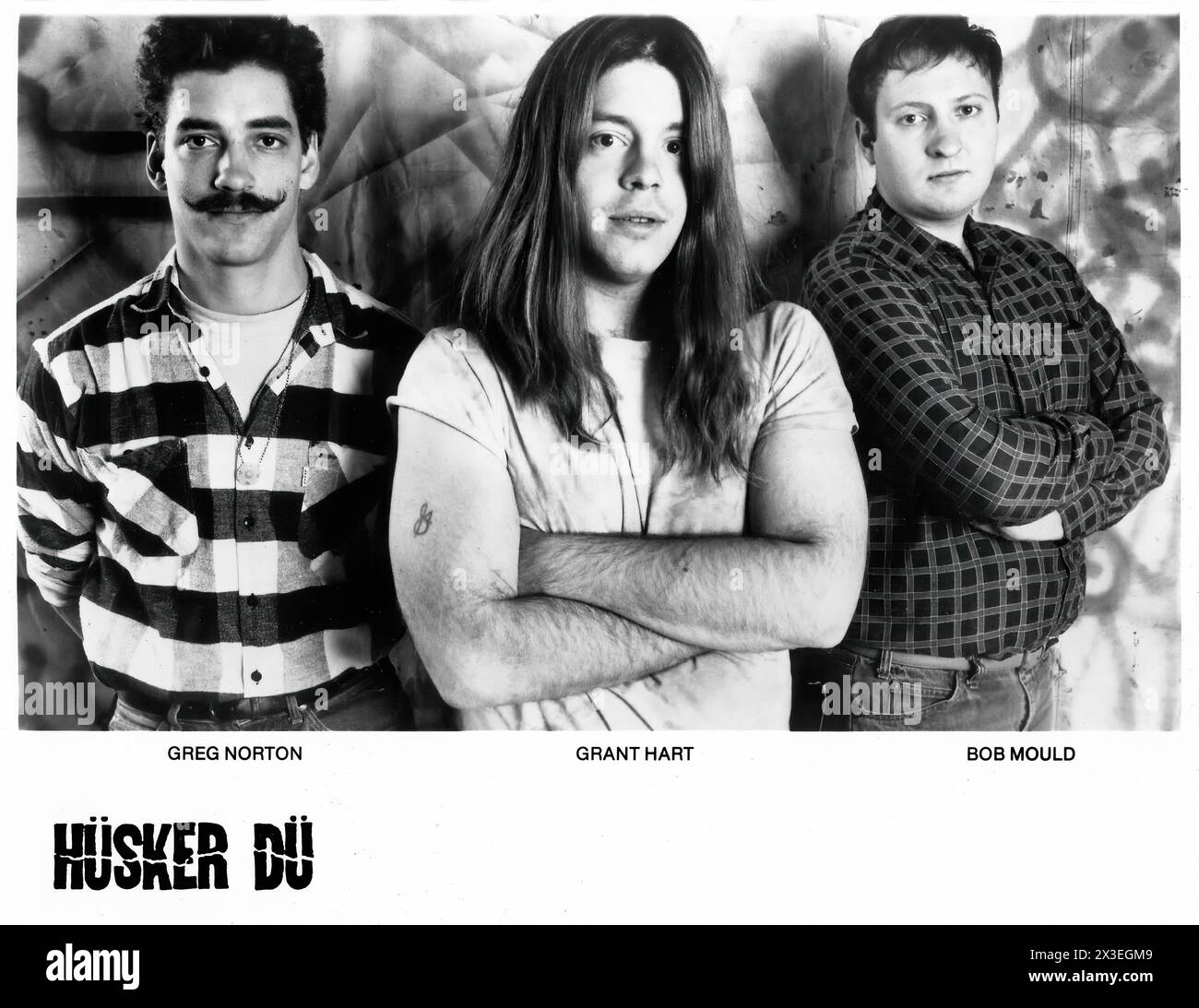 Hüsker Dü Press Photo - immagine promozionale etichetta musicale d'epoca - fotografo sconosciuto, solo per uso editoriale Foto Stock