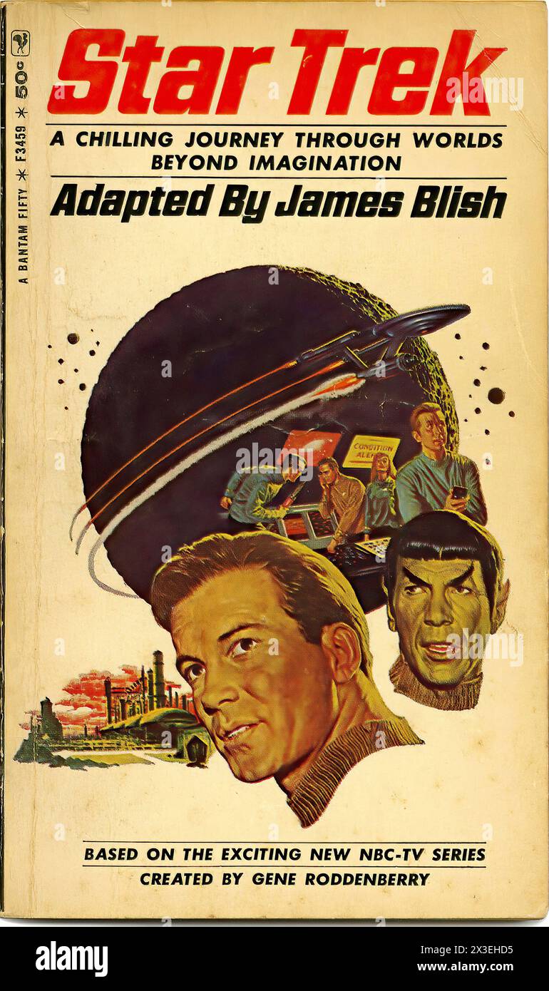 Star Trek - copertina della pubblicazione illustrata americana d'epoca Foto Stock