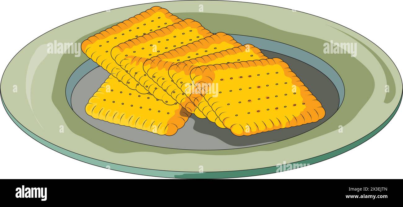 Illustrazione vettoriale dei biscotti Illustrazione Vettoriale