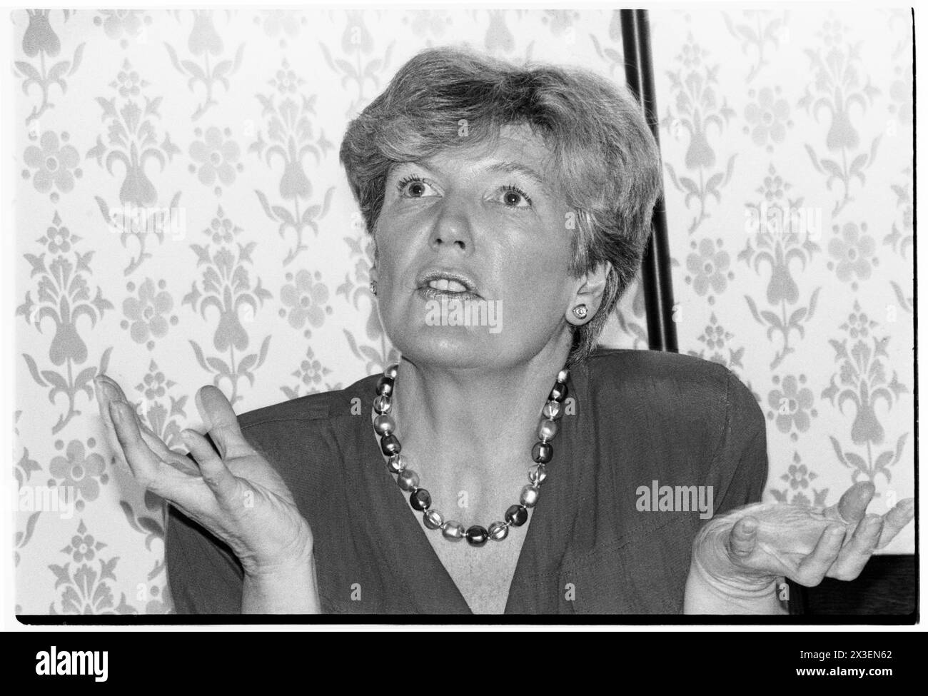 ANN TAYLOR MP, HOUSES OF PARLIAMENT OFFICE, 1993: A Young portrait of Ann Taylor, Baronessa Taylor di Bolton, fotografata per essere intervistata nel suo ruolo di Segretario di Stato ombra del Partito Laburista per l'istruzione nelle Houses of Parliament, Londra, Enlgand, Regno Unito il 15 novembre 1993. Foto: Rob Watkins. INFO: Baronessa Ann Taylor, una politica laburista britannica, nata il 2 luglio 1947 a Bolton, in Inghilterra, è stata membro del Parlamento per Dewsbury dal 1974 al 2005. Ha ricoperto numerose posizioni ministeriali, tra cui Capo Whip e Capo della camera dei comuni, ed è stata elevata alla camera dei Lord. Foto Stock