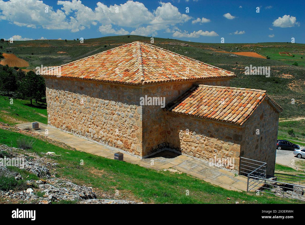 Chiesa di San Baudelio de Berlanga, Soria, Spagna Foto Stock