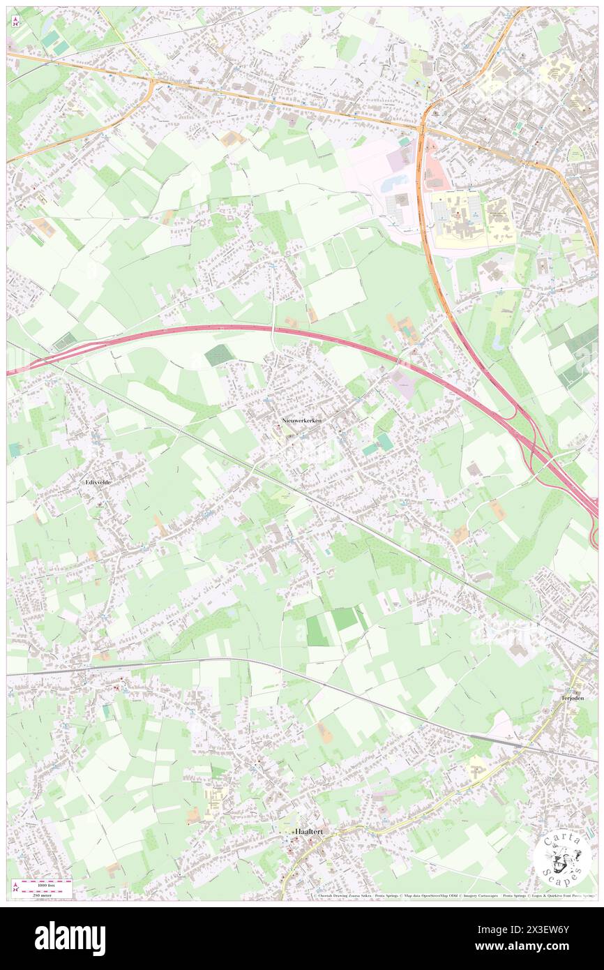 Nieuwerkerken, Provincie Limburg, BE, Belgio, Fiandre, N 50 51' 49'', N 5 11' 40'', MAP, Cartascapes Map pubblicata nel 2024. Esplora Cartascapes, una mappa che rivela i diversi paesaggi, culture ed ecosistemi della Terra. Viaggia attraverso il tempo e lo spazio, scoprendo l'interconnessione del passato, del presente e del futuro del nostro pianeta. Foto Stock