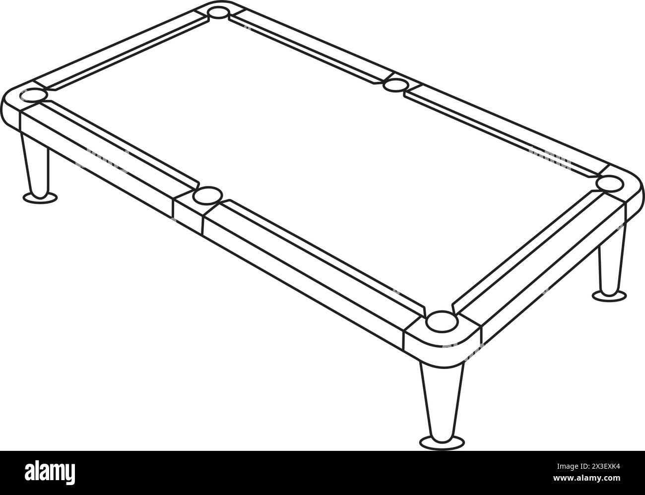 Icona del tavolo da biliardo illustrazione vettoriale disegno del simbolo Illustrazione Vettoriale