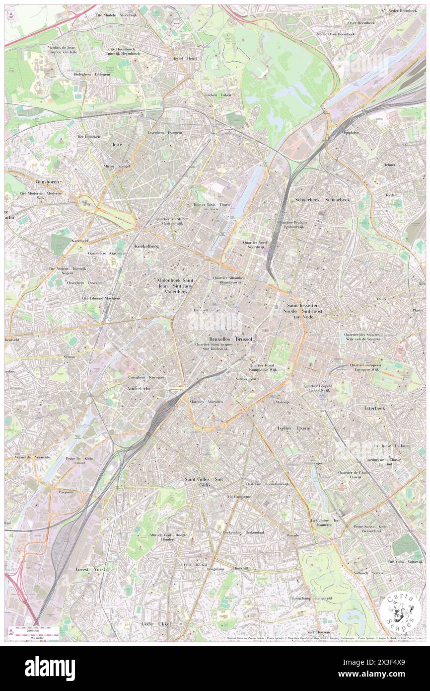 Hotel Orts Cafe, Bruxelles-capitale, BE, Belgio, Bruxelles capitale, N 50 50' 56'', N 4 20' 52'', MAP, Cartascapes Map pubblicata nel 2024. Esplora Cartascapes, una mappa che rivela i diversi paesaggi, culture ed ecosistemi della Terra. Viaggia attraverso il tempo e lo spazio, scoprendo l'interconnessione del passato, del presente e del futuro del nostro pianeta. Foto Stock