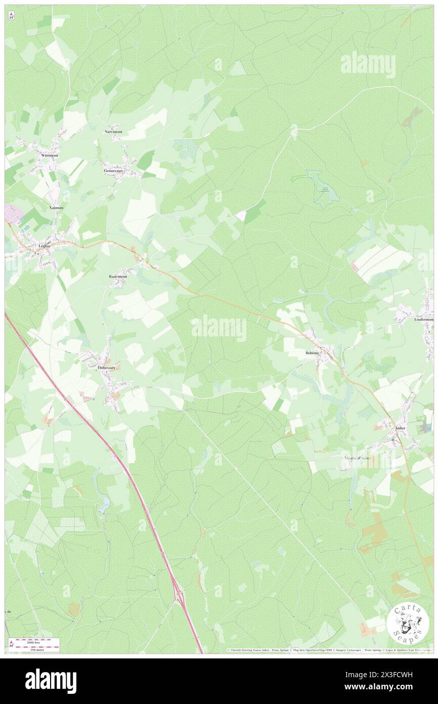 La Cornaille, Province du Luxembourg, BE, Belgio, Vallonia, N 49 47' 15'', N 5 34' 45'', MAP, Cartascapes Map pubblicata nel 2024. Esplora Cartascapes, una mappa che rivela i diversi paesaggi, culture ed ecosistemi della Terra. Viaggia attraverso il tempo e lo spazio, scoprendo l'interconnessione del passato, del presente e del futuro del nostro pianeta. Foto Stock