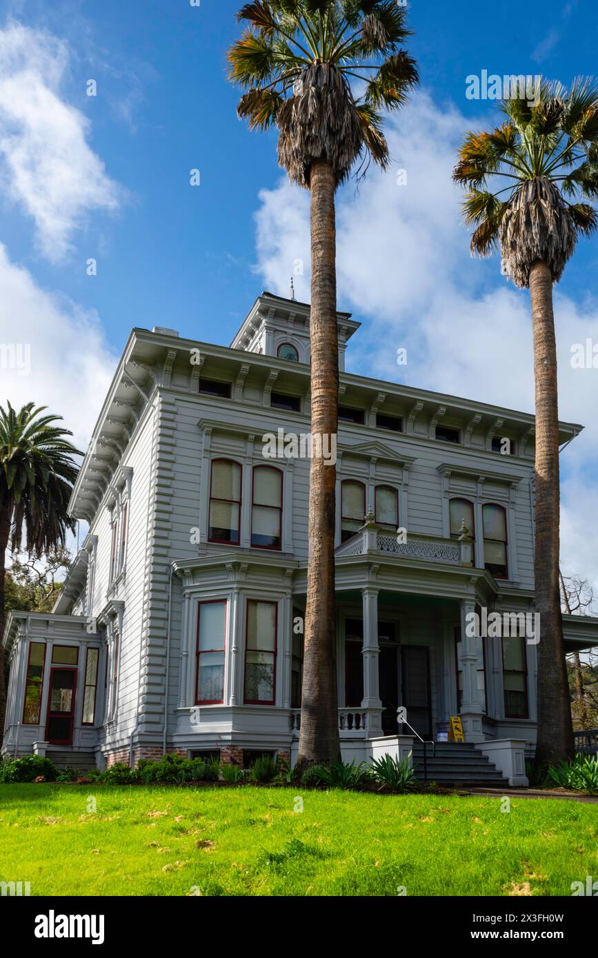 Foto della casa di John Muir presso il sito storico nazionale John Muir, Martinez, California, in una splendida mattinata. Foto Stock