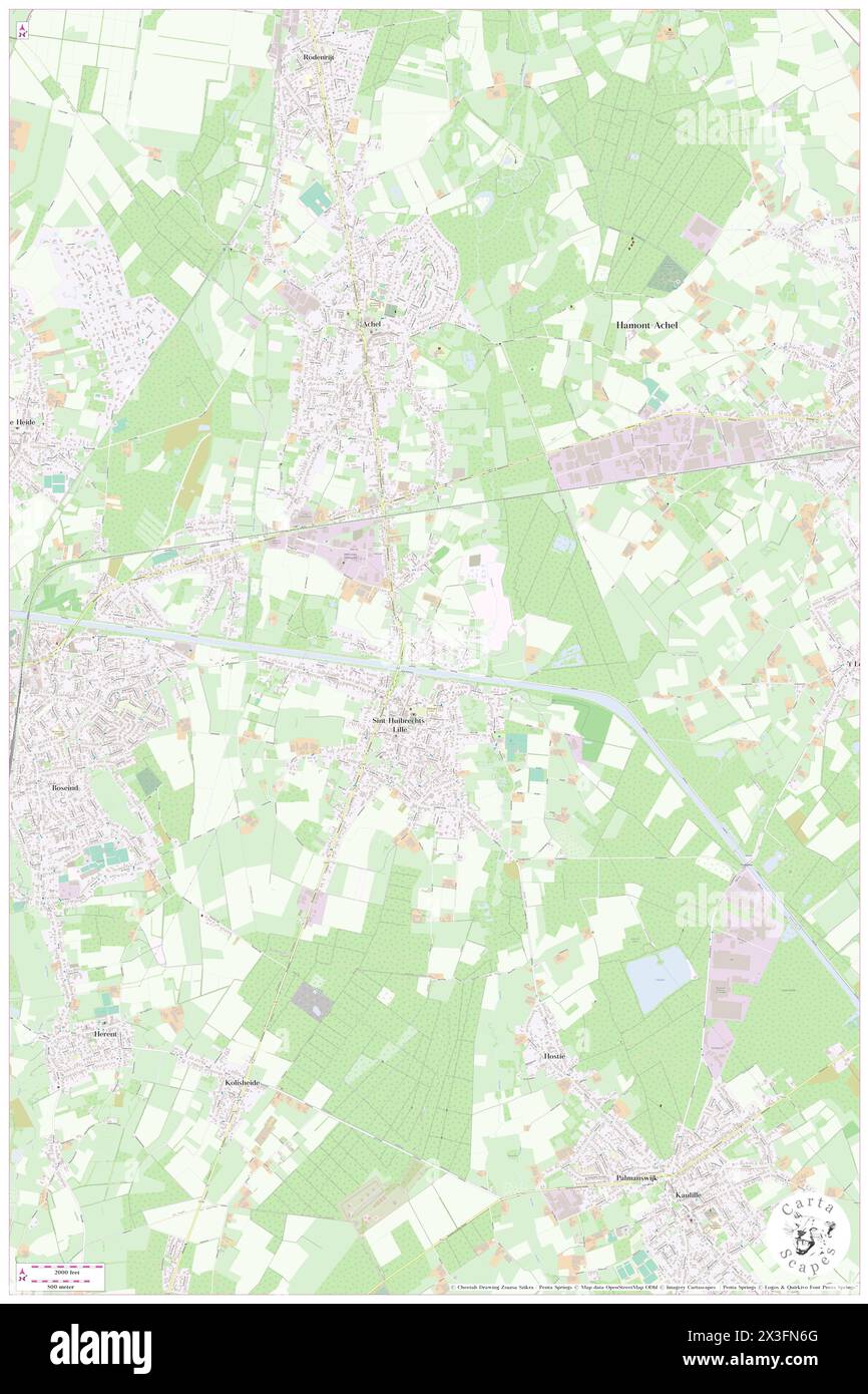 Broekkant, Provincie Limburg, BE, Belgio, Fiandre, N 51 13' 49'', N 5 29' 15'', MAP, Cartascapes Map pubblicata nel 2024. Esplora Cartascapes, una mappa che rivela i diversi paesaggi, culture ed ecosistemi della Terra. Viaggia attraverso il tempo e lo spazio, scoprendo l'interconnessione del passato, del presente e del futuro del nostro pianeta. Foto Stock