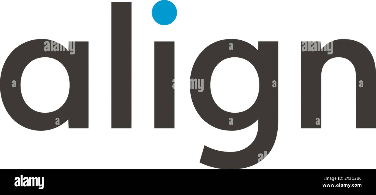 New York, USA - 9 marzo 2024: Logo di Align Technology Company, icona di Corporation, Editoriale illustrativo. Foto Stock