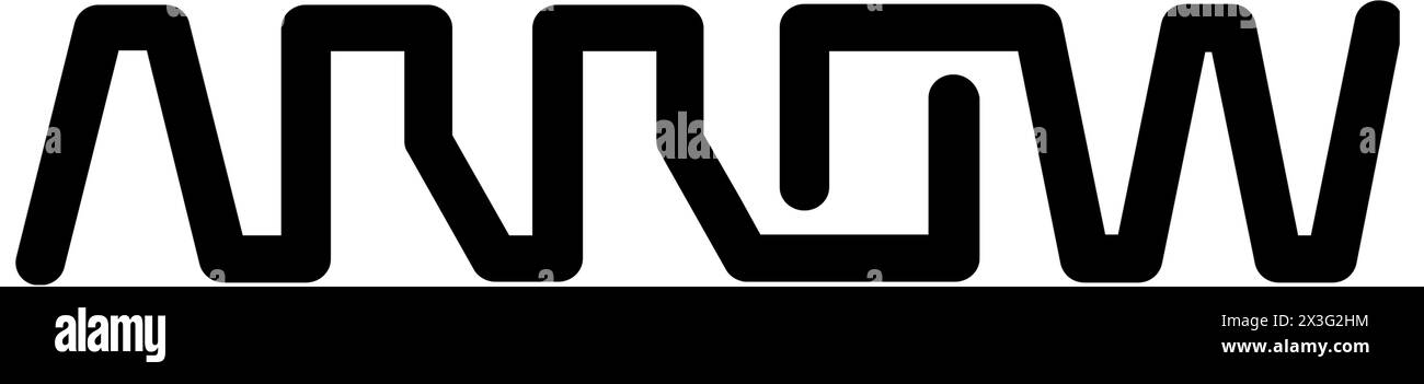 New York, USA - 9 marzo 2024: Arrow Electronics Company Logo, Corporation Icon, Editoriale illustrativo. Foto Stock