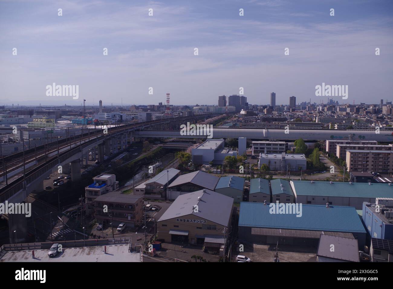 Veduta di Toda, Prefettura di Saitama, Giappone Foto Stock