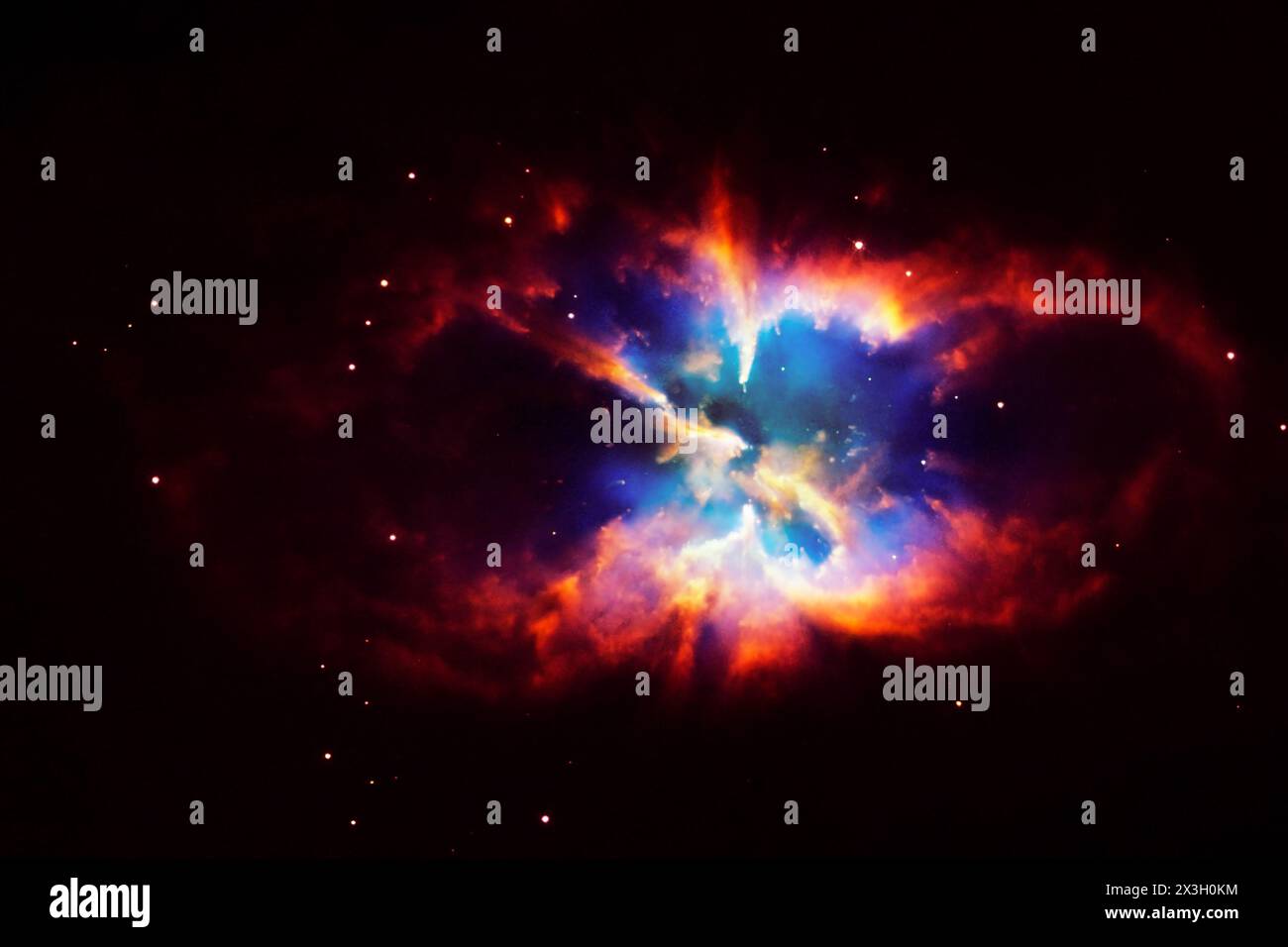 Una galassia che sembra un occhio. Elementi di questa immagine forniti dalla NASA Foto Stock