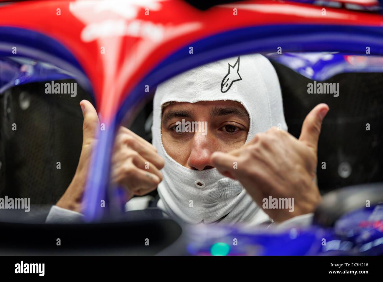 Circuito di Suzuka, 5 aprile 2024: Daniel Ricciardo (AUS) della Visa RB durante il Gran Premio di Formula 1 del Giappone 2024. Foto Stock