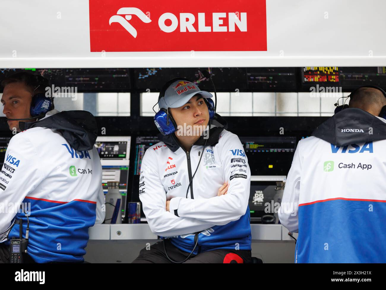 Circuito di Suzuka, 5 aprile 2024: Ayumu Iwasa durante il Gran Premio di Formula 1 del Giappone 2024. Foto Stock