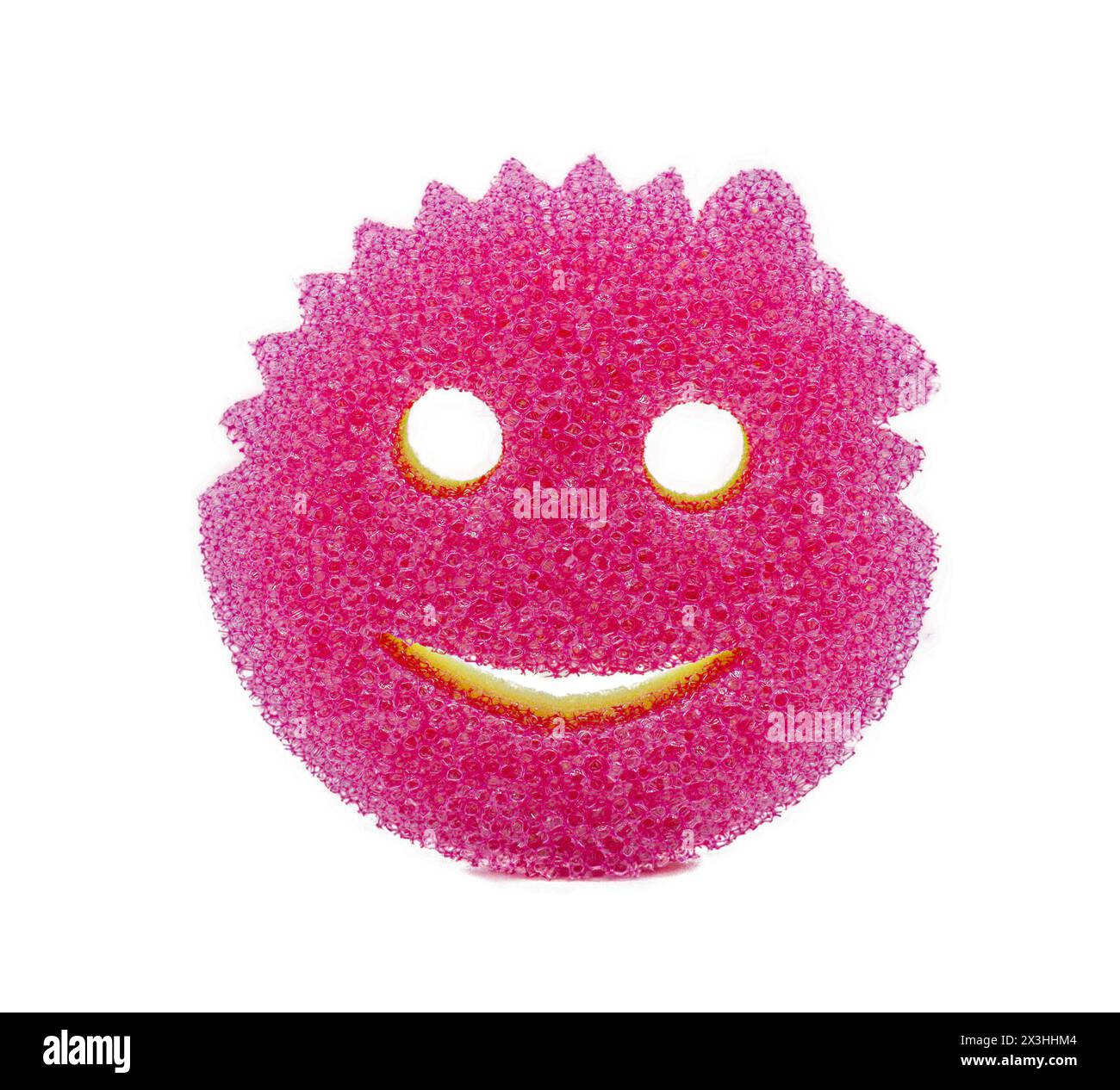 Ocala, Florida 26 gennaio 2024 Scrub Mommy and Daddy spugne omonime a forma di faccia sorridente realizzate in un polimero altamente tecnologico, in mostra Foto Stock