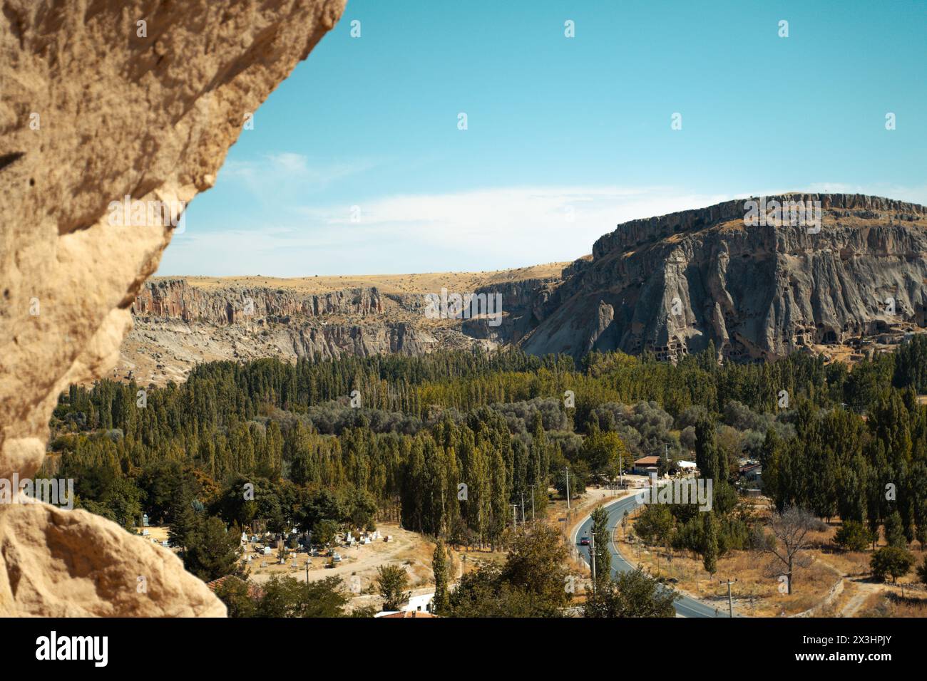 Paesaggio della valle di Ihlara in cappadocia, Turchia Foto Stock