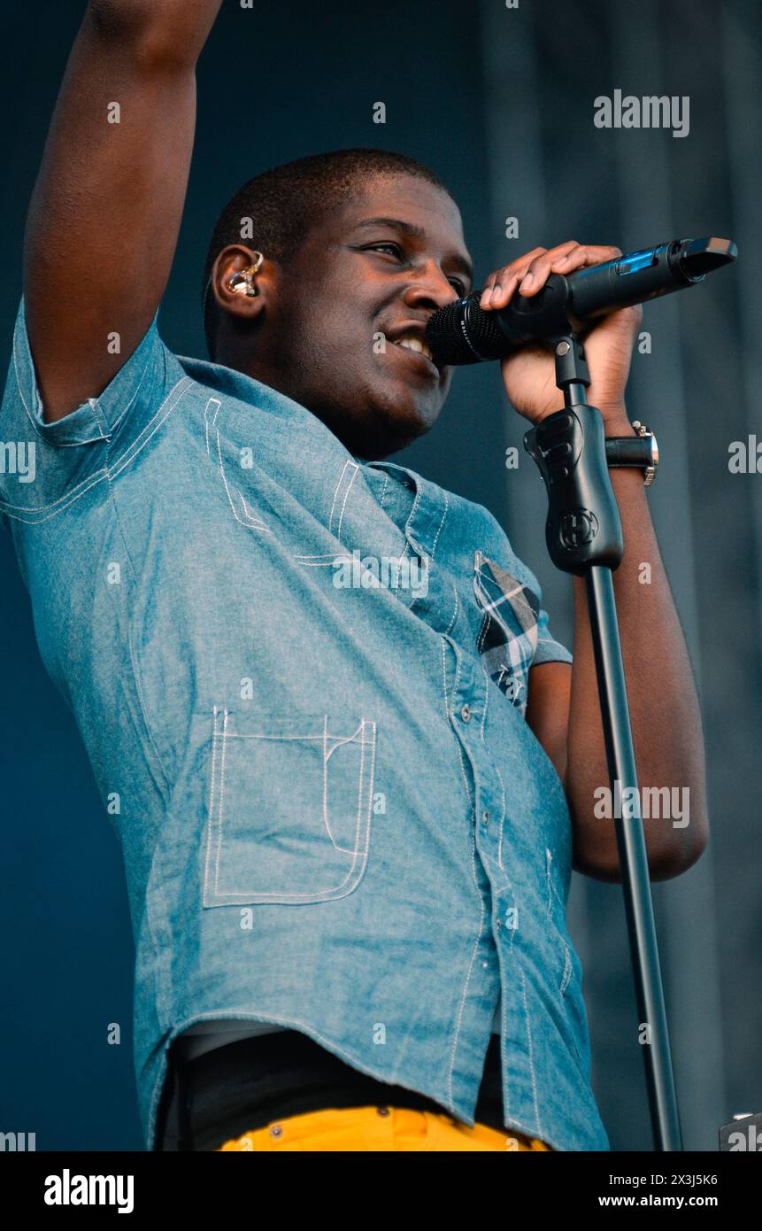 Labrinth, V2012, Hylands Park, Chelmsford, Essex, Regno Unito - 18 agosto 2012 Foto Stock