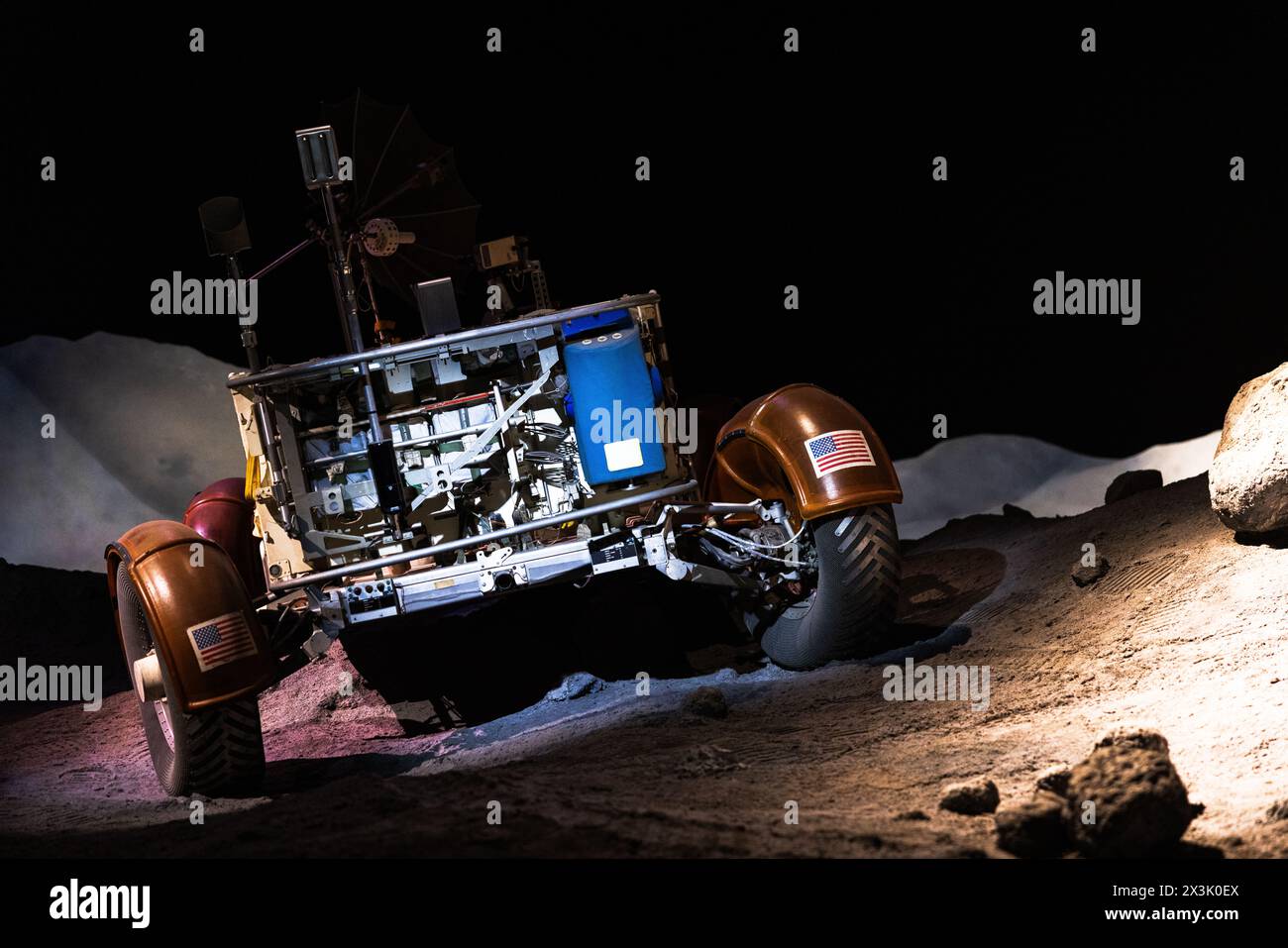 mars rover people mover diorama, centro spaziale johnson, houston, texas Foto Stock