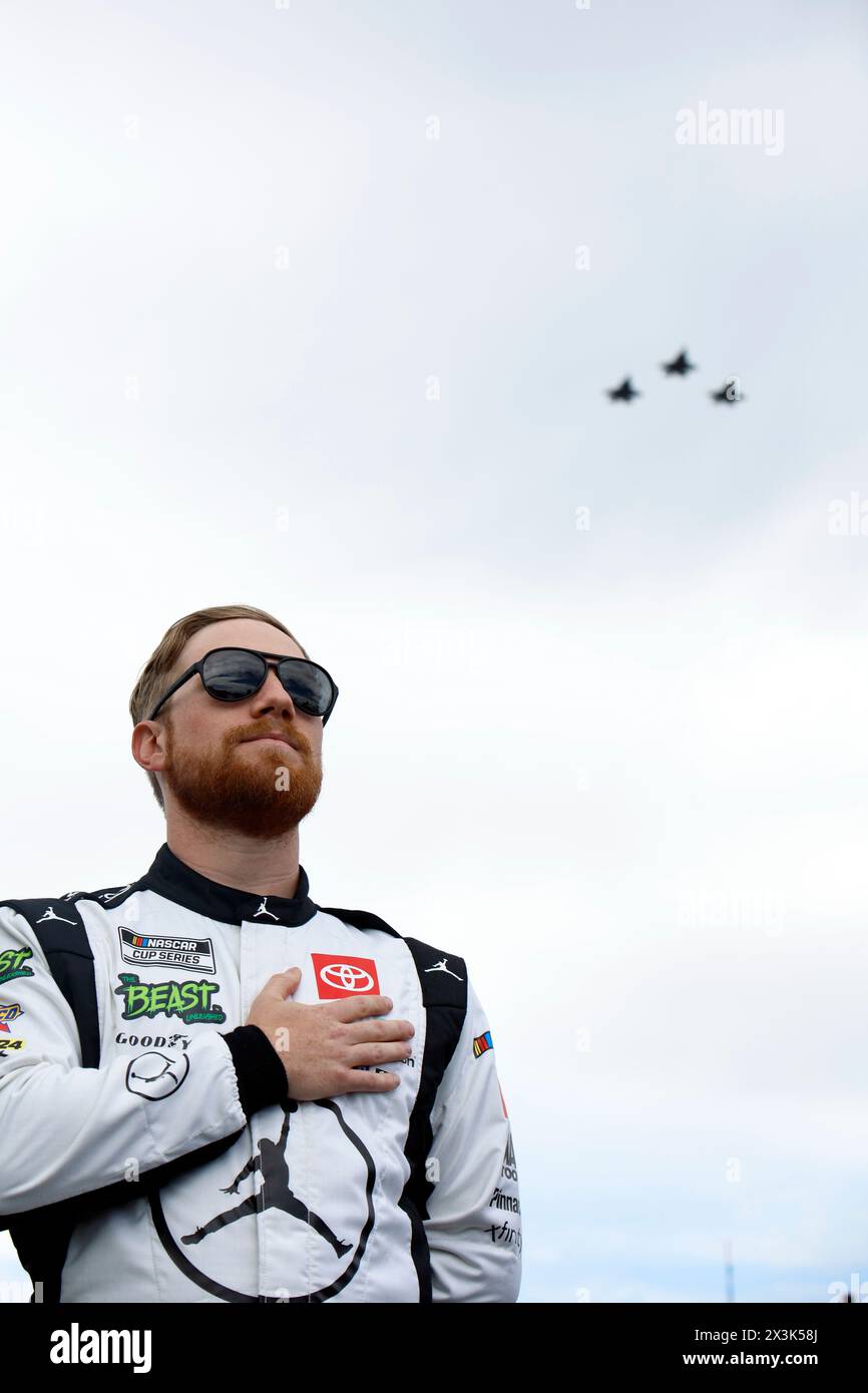 Tyler Reddick si prepara per il GEICO 500 a Lincoln, AL, USA. Foto Stock