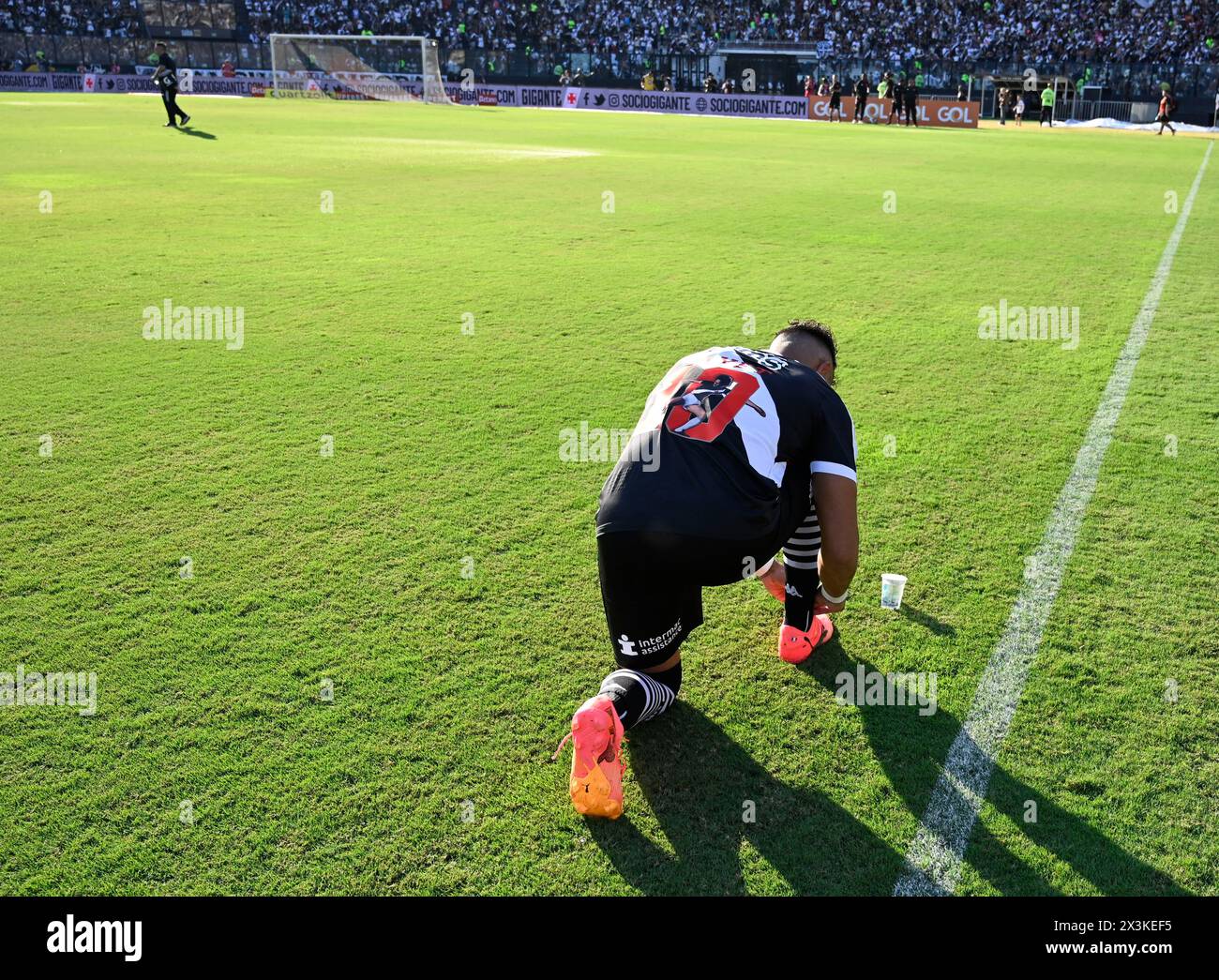 Rio de Janeiro - Brasile 27 aprile 2024, Campionato brasiliano di calcio, Vasco da Gama e Criciuma allo stadio São Januário Foto Stock