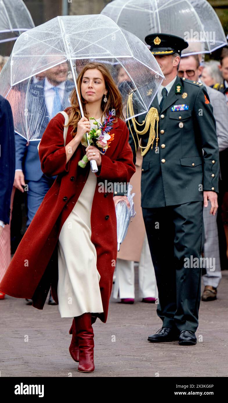 Emmen, Niederlande. 27 aprile 2024. Principessa Alexia dei Paesi Bassi a Emmen, il 26 aprile 2024, per partecipare alla celebrazione del Kingsday 2024 Credit: Albert Nieboer/Netherlands OUT/Point de Vue OUT/dpa/Alamy Live News Foto Stock