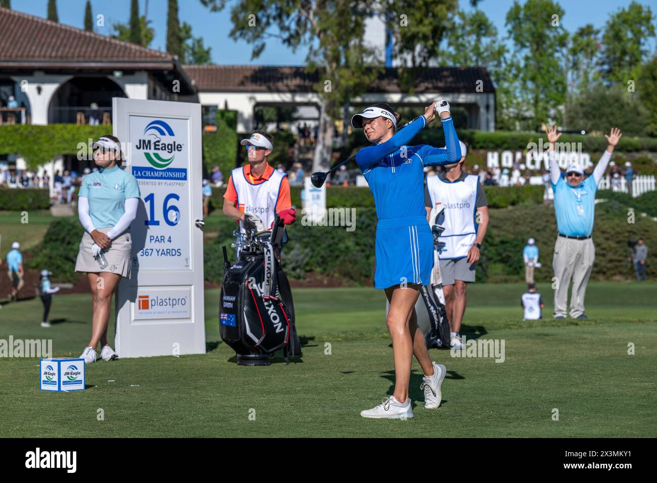 Los Angeles, California, Stati Uniti. 27 aprile 2024. ESTHER HENSELEIT durante il Campionato JM Eagle LA 2024, giorno 3. (Immagine di credito: © Mark Edward Harris/ZUMA Press Wire) SOLO PER USO EDITORIALE! Non per USO commerciale! Foto Stock