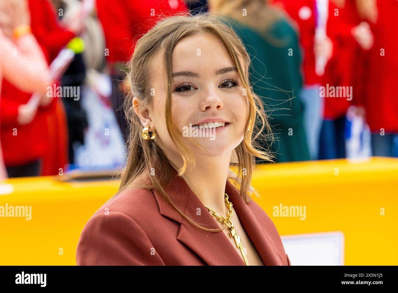 EMMEN - Principessa Ariane alla celebrazione del King's Day 2024 a Emmen. paesi bassi out - belgio out Foto Stock