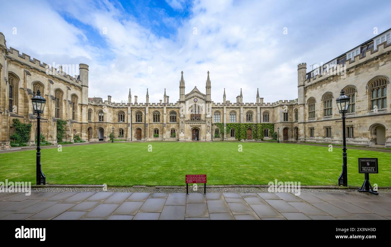 Cambridge, Regno Unito - aprile-23-2024 - il Corpus Christi College dell'Università di Cambridge Foto Stock