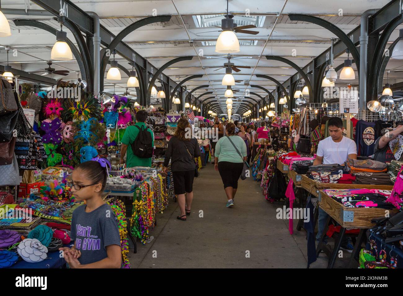 New Orleans, Louisiana. Quartiere francese, mercato francese. Foto Stock