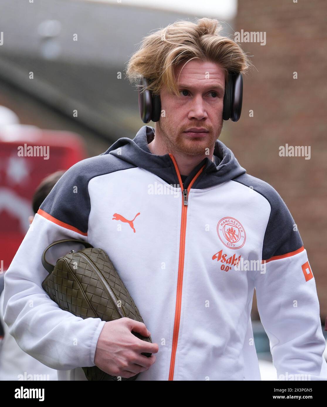 The City Ground, Nottingham, Regno Unito. 28 aprile 2024. Premier League Football, Nottingham Forest contro Manchester City; Kevin De Bruyne del Manchester City arriva al campo crediti: Action Plus Sports/Alamy Live News Foto Stock