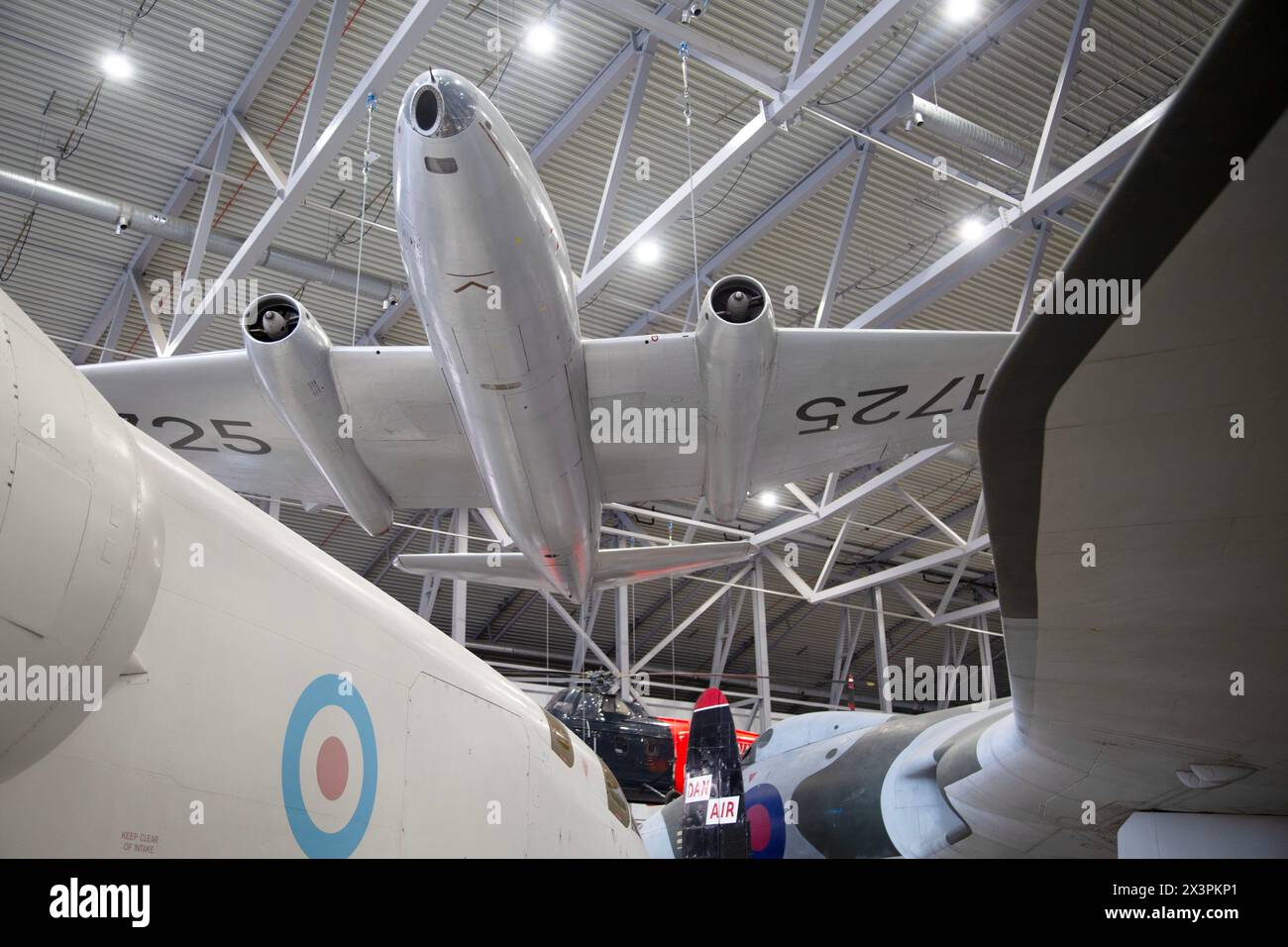 English Electric Canberra B2, WH725 bombardiere medio a getto di prima generazione. IWM, Duxford, Regno Unito Foto Stock