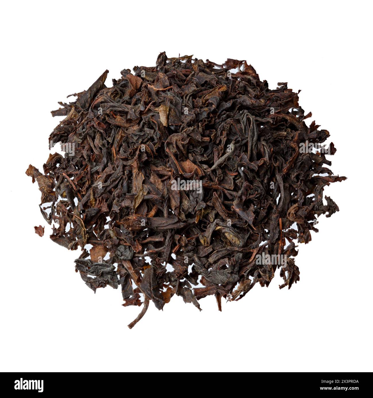 Drago Rosso, famoso tè cinese close-up, isolato su bianco. Foto Stock