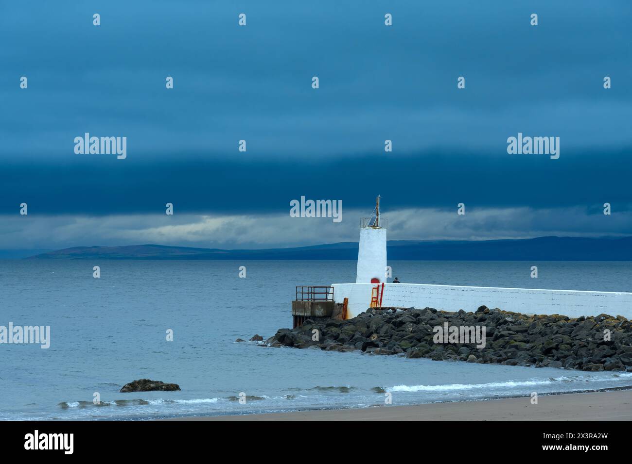 Torre del faro di Girvan, Ayrshire, Girvan, Scozia Foto Stock