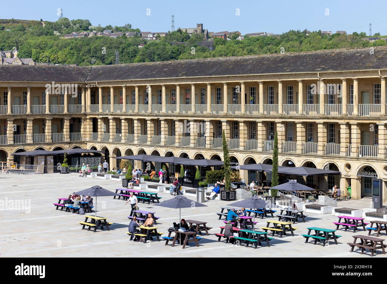 La Piece Hall, Halifax, West Yorkshire Foto Stock