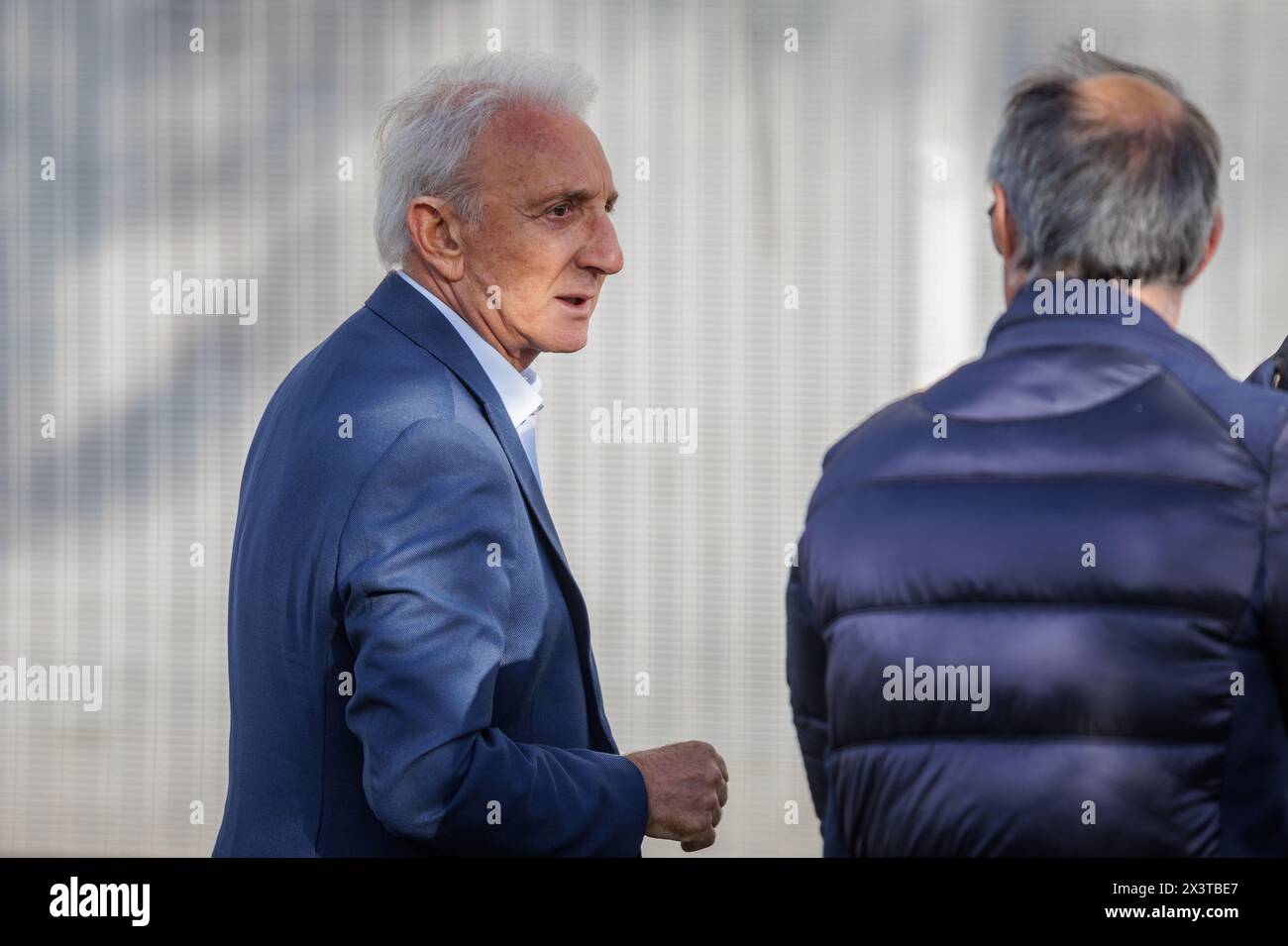 Porto, Portogallo. 27 aprile 2024. Porto, 04/27/2024 - elezioni per la presidenza del Futebol Clube do Porto a Estádio do Dragão. Dr. Póvoas (Miguel Pereira/Global Imagens) credito: Atlantico Press/Alamy Live News Foto Stock