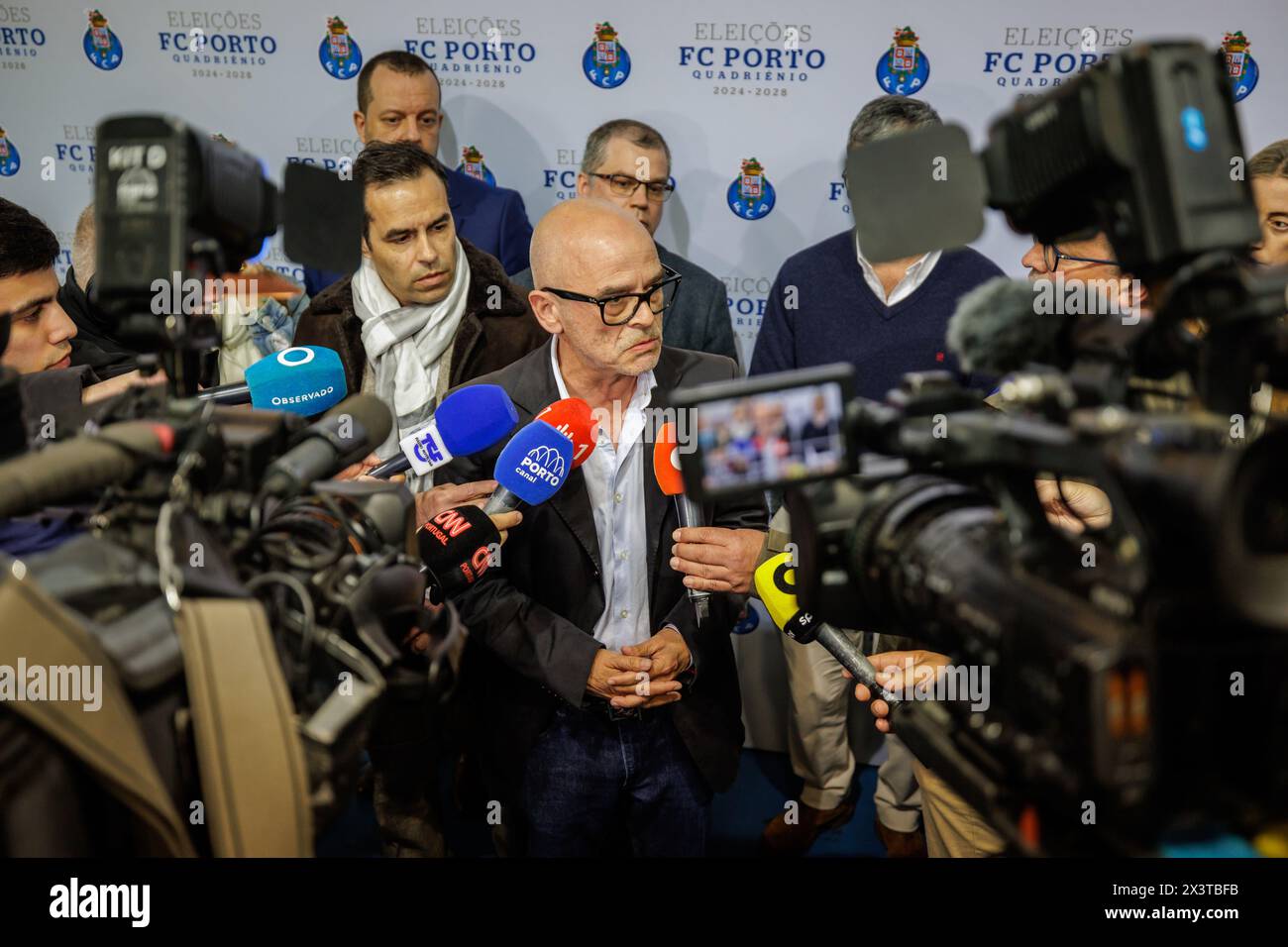 Porto, Portogallo. 27 aprile 2024. Porto, 04/27/2024 - elezioni per la presidenza del Futebol Clube do Porto a Estádio do Dragão. Nuno Lobo (Miguel Pereira/Global Imagens) crediti: Atlantico Press/Alamy Live News Foto Stock