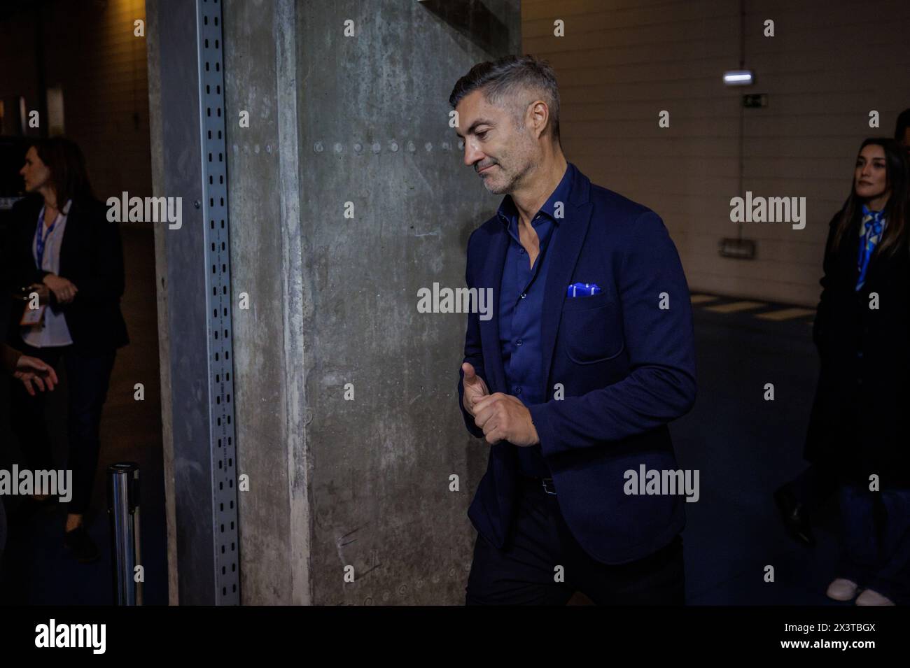 Porto, Portogallo. 27 aprile 2024. Porto, 04/27/2024 - elezioni per la presidenza del Futebol Clube do Porto a Estádio do Dragão. Vitor Baía (Miguel Pereira/Global Imagens) credito: Atlantico Press/Alamy Live News Foto Stock