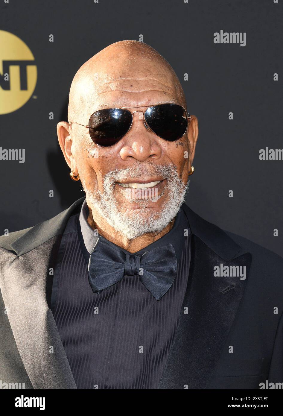 HOLLYWOOD, CALIFORNIA - APRILE 27: Morgan Freeman partecipa al 49° AFI Lifetime Achievement Award Gala Tribute che celebra Nicole Kidman al Dolby Theat Foto Stock