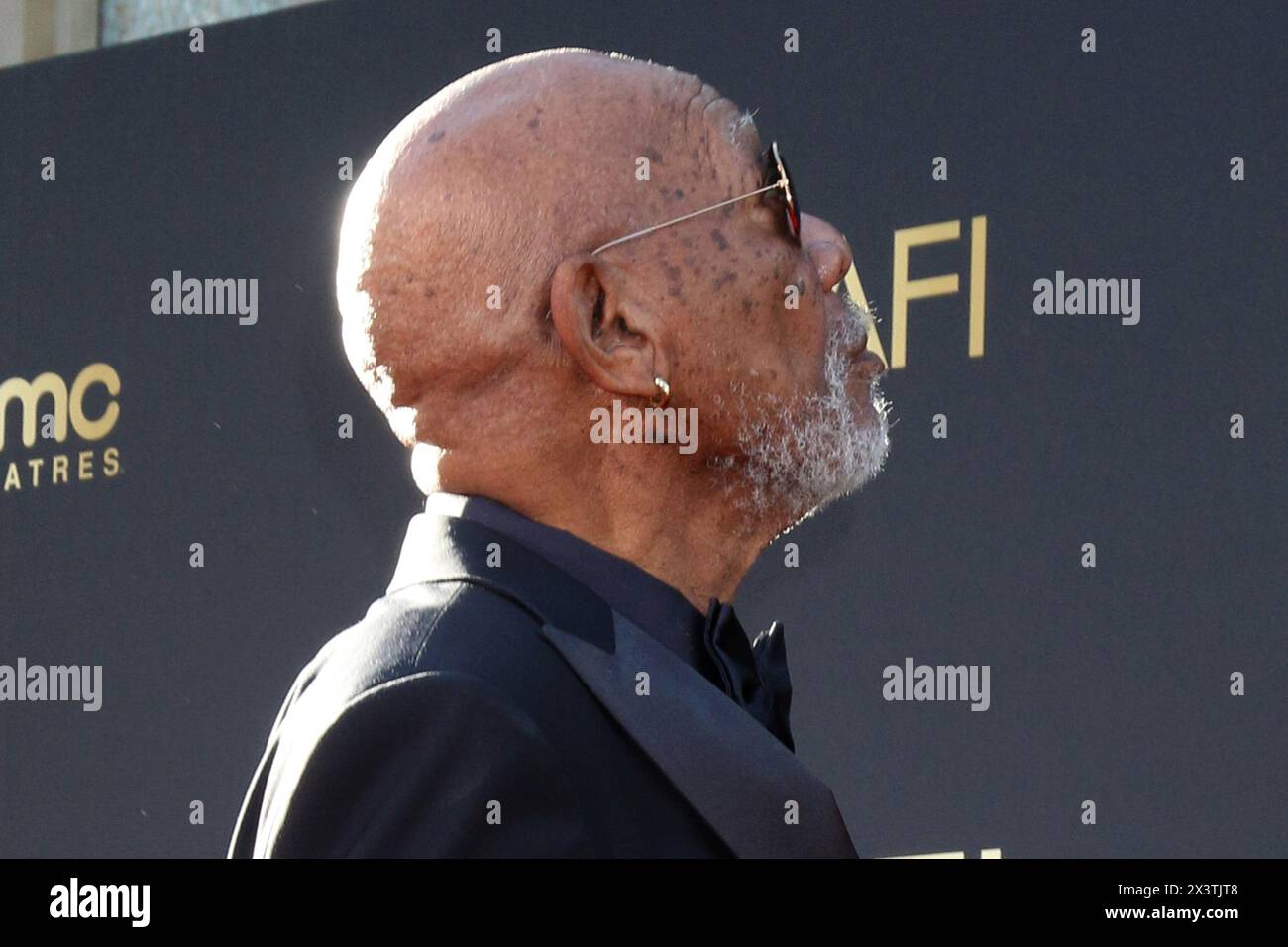 27 aprile 2024, Los Angeles, CA, Stati Uniti: LOS ANGELES - APR 27: Morgan Freeman agli AFI Lifetime Achievement Awards IHO Nicole Kidman al Dolby Theater il 27 aprile 2024 a Los Angeles, CA (Credit Image: © Kay Blake/ZUMA Press Wire) SOLO USO EDITORIALE! Non per USO commerciale! Foto Stock