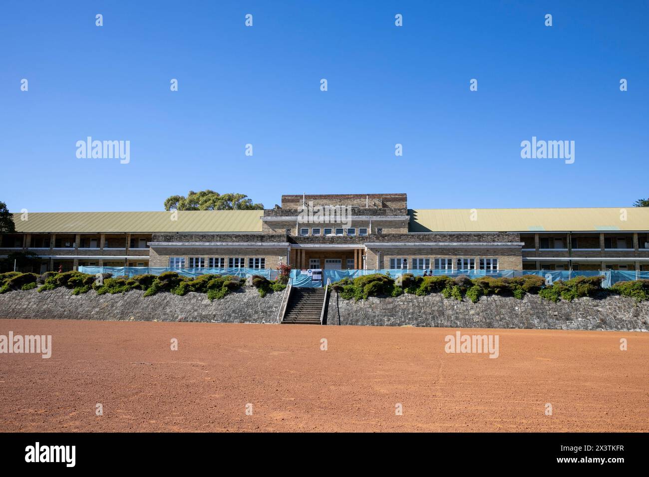 North Head Manly, il distretto delle caserme è un punto di riferimento storico delle operazioni militari durante la seconda guerra mondiale, il campo di parata e le caserme, Sydney Foto Stock