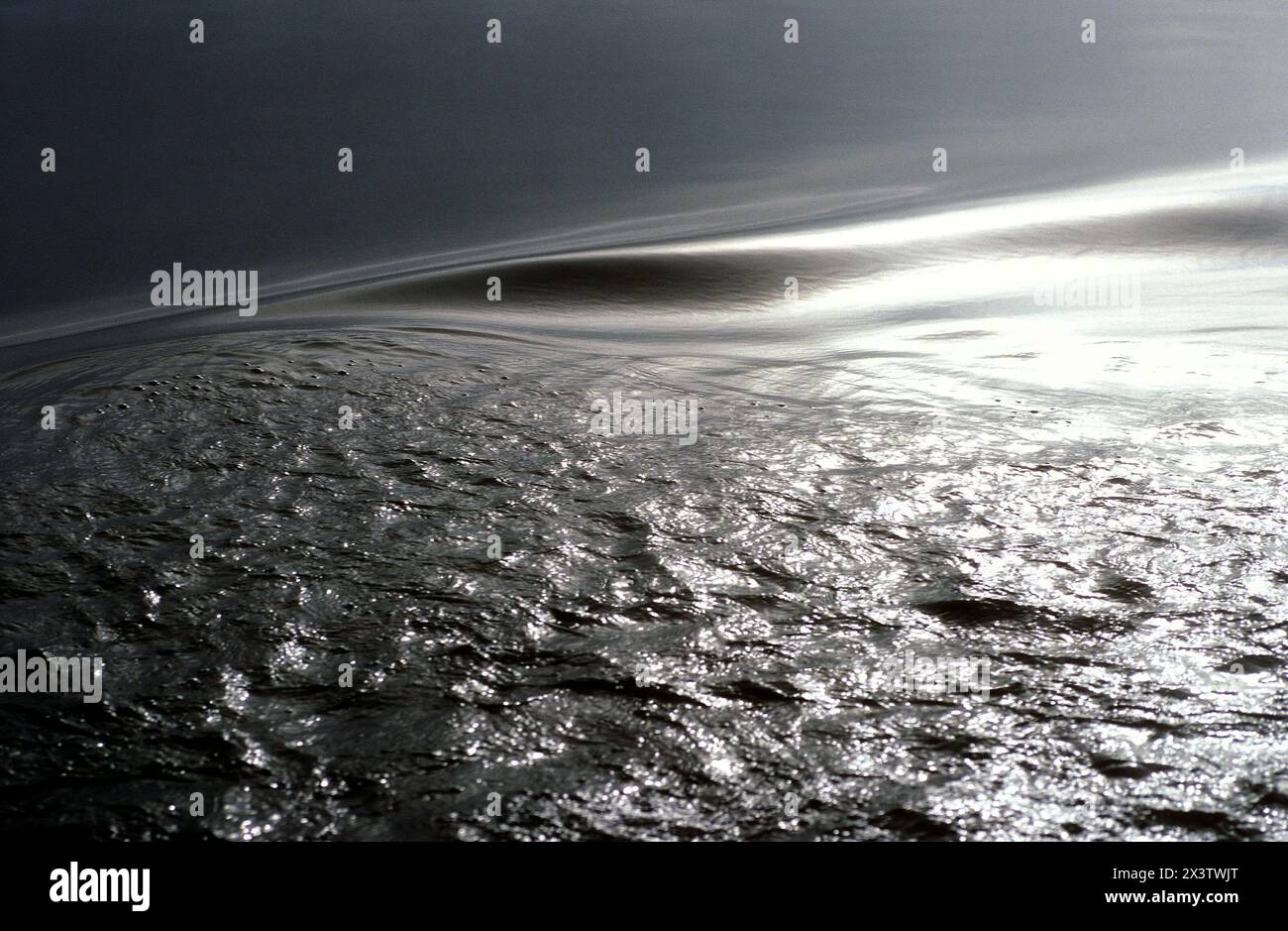 Ondulazioni dell'acqua Foto Stock
