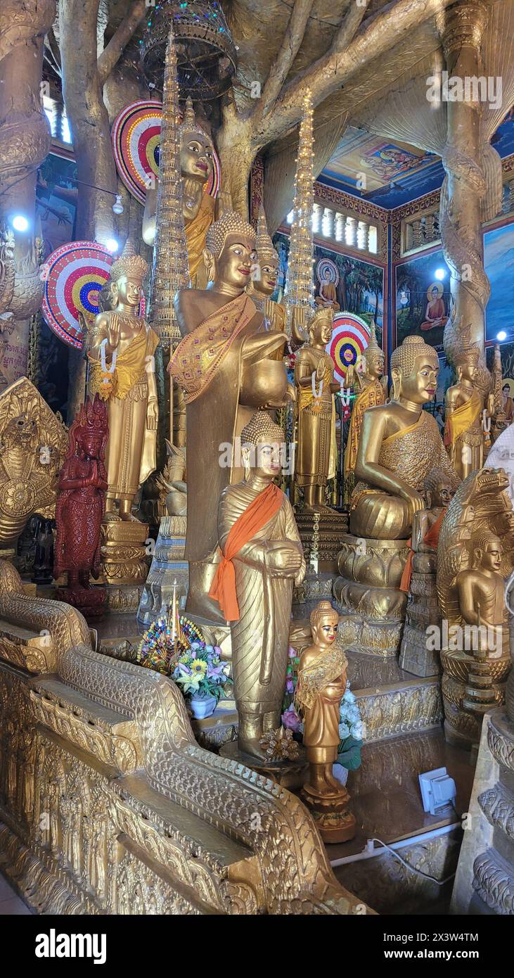 Mongkol Serei Kien Khleang Pagoda a Phom Penh in Cambogia Foto Stock