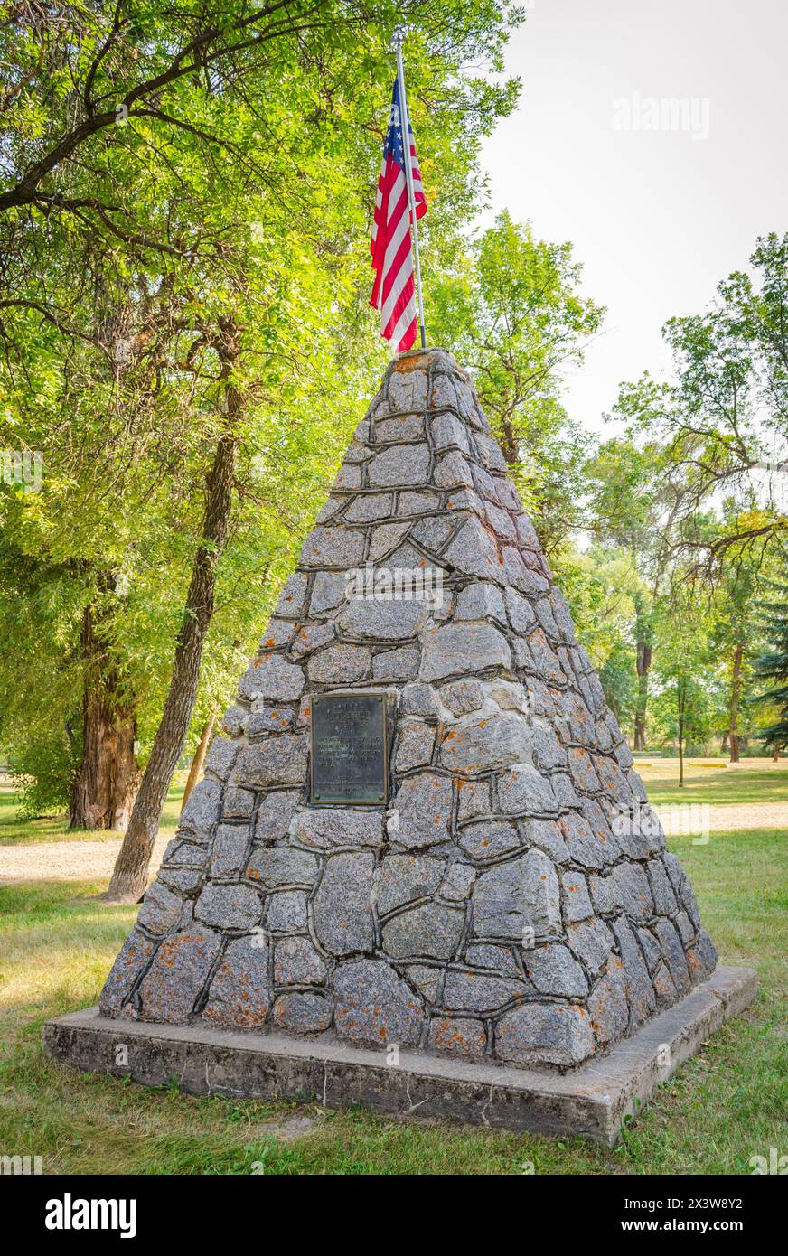 Connor Battlefield State Historic Site, Battlefield a Ranchester, Wyoming, Stati Uniti Foto Stock
