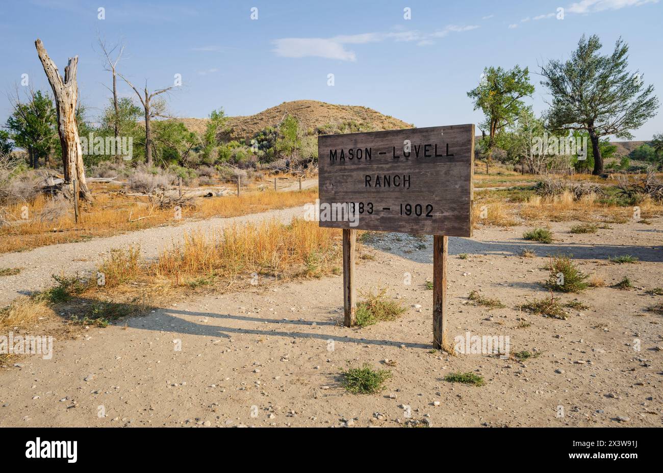 Bighorn Canyon National Recreation area al confine tra Wyoming e Montana, Stati Uniti Foto Stock