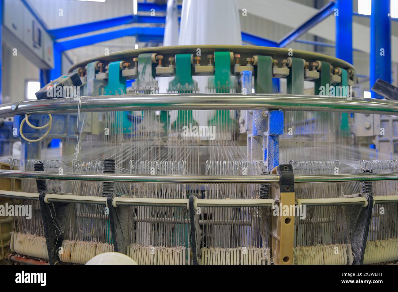 Macchine per imballaggio, macchine rotanti linea di produzione automazione industriale Foto Stock