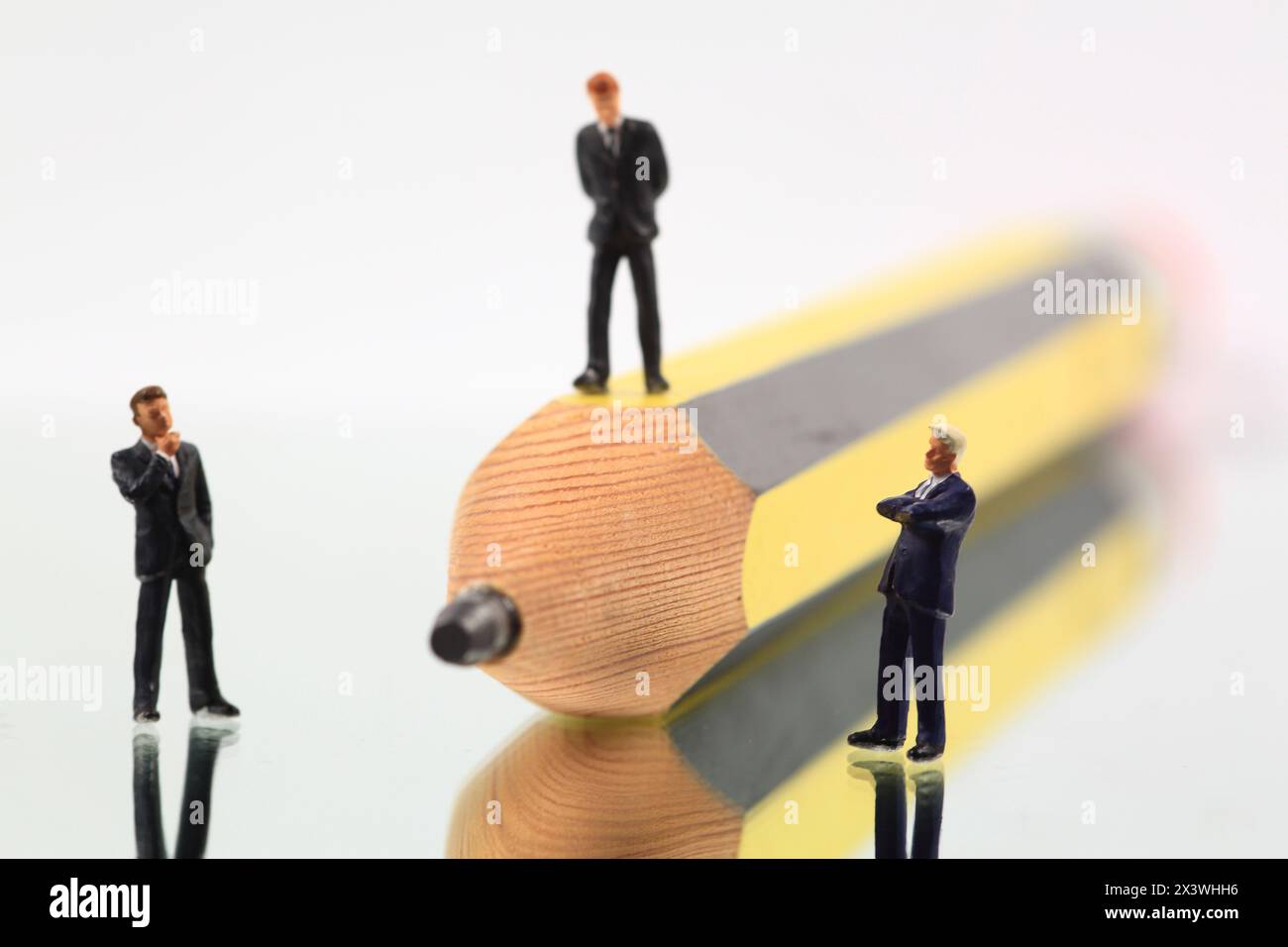 Natura morta sul tema della scuola Foto Stock