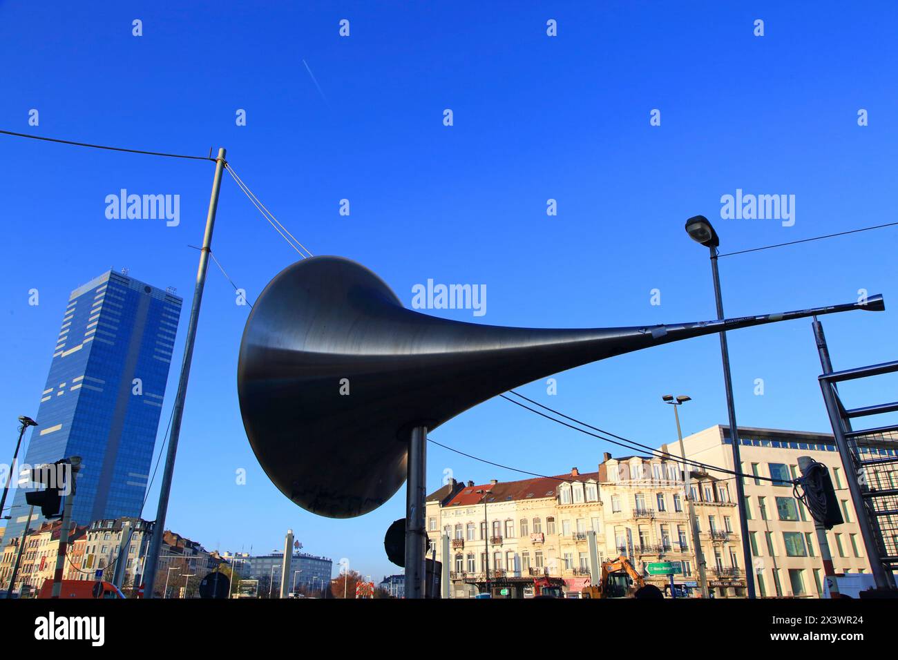 Europa, Belgio, Bruxelles. Statua di Pasionara Foto Stock